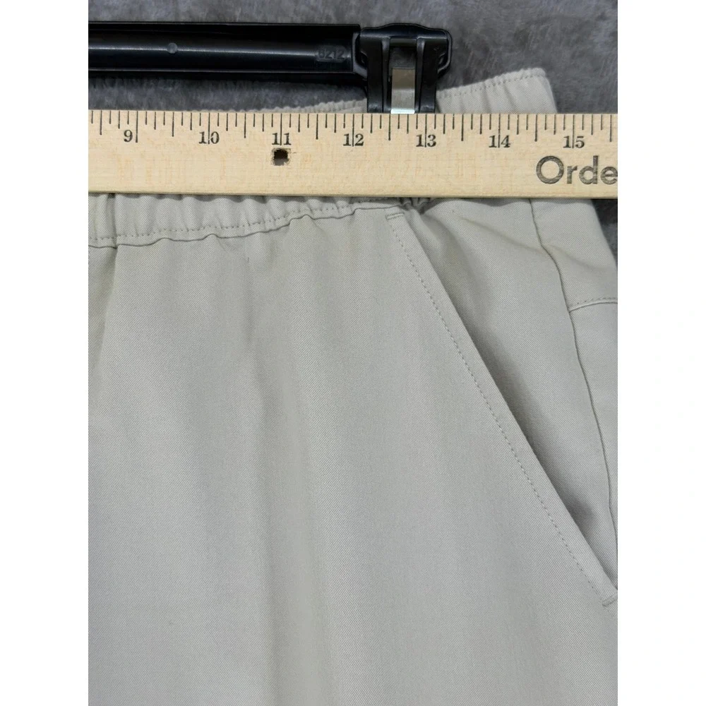 FIGS‎ Tansen Jogger Scrub Pants Sand Beige Neon Yellow Drawstring 1000203 Mens S